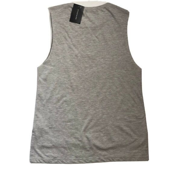 Stylestalker Women's Can’t Touch This Muscle Tee Size M Light Heather Grey - Picture 2 of 6